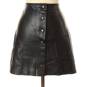 Pleather leather skirt XS